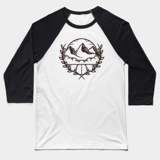 Mountain Nature Crest Baseball T-Shirt